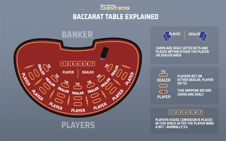 baccarat table layout explained