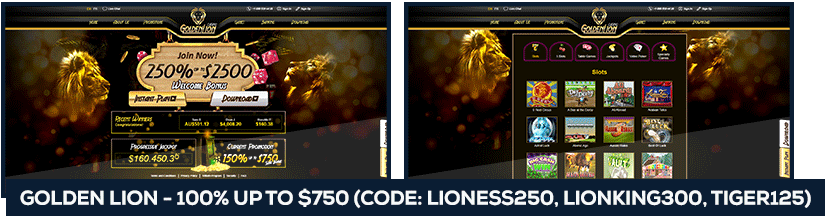 golden lion bingo welcome bonus codes screenshot