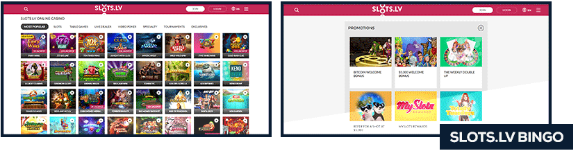 slots.lv bingo screenshot