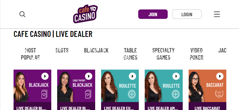 image of cafecasino free online casino games