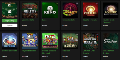 games available on rich casino