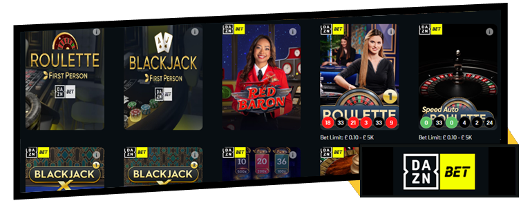 daznbet casino live dealers