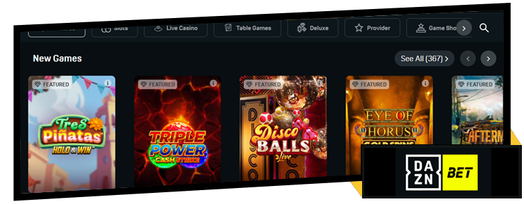daznbet casino games