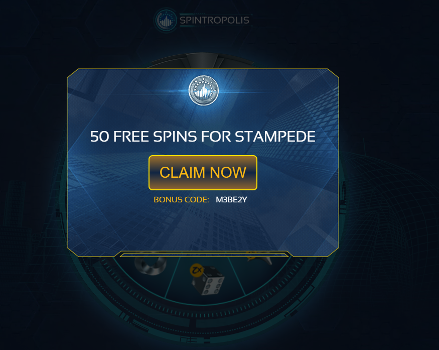 claim 50 spins on stampede