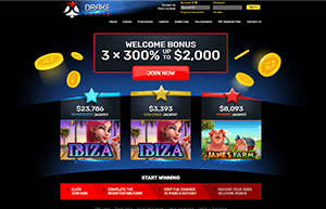 Drake Casino website