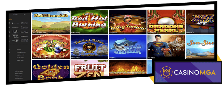 CasinoMGA Games Selection CasinoMGA Games Selection