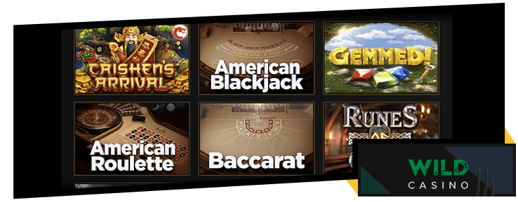 Games at Wild Casino