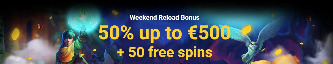 weekly reload bonus and free spins